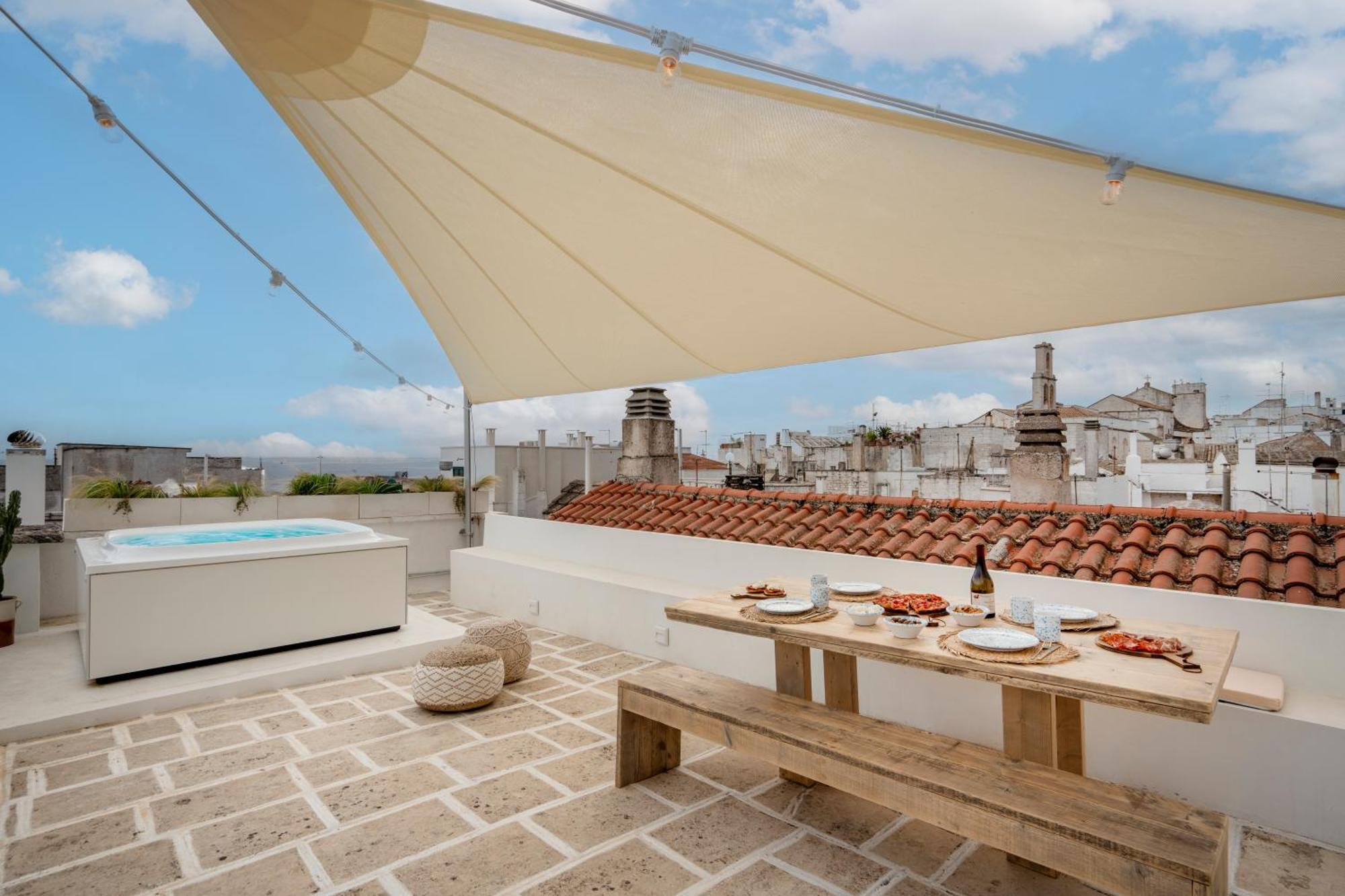 Апартаменты Casa U Burie, Casa Design Con Terrazza Panoramica E Jacuzzi Чистернино Экстерьер фото